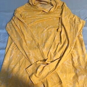 Patagonia Yellow Patterned Long Sleeve Sun Top
